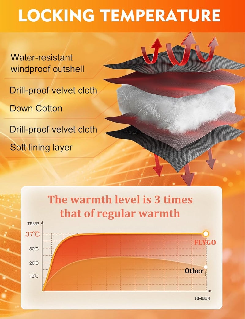 Flygo Winter Cropped Puffer Jacket Coats for Women 2025 Short Warm Quilted Jackets Outerwear with Pockets - Image 4